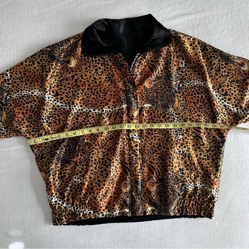 Vintage 80s Baddie Seoul Olympics Cheetah Print Jacket - Picture 7 of 13